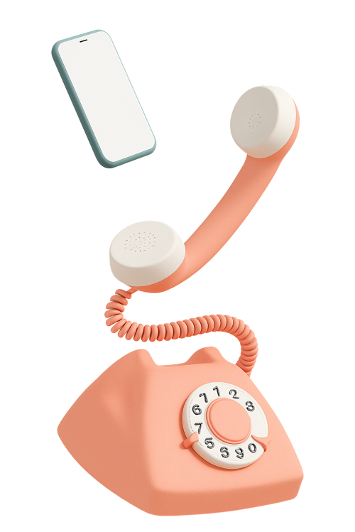 Telefon-Kontakt Pink